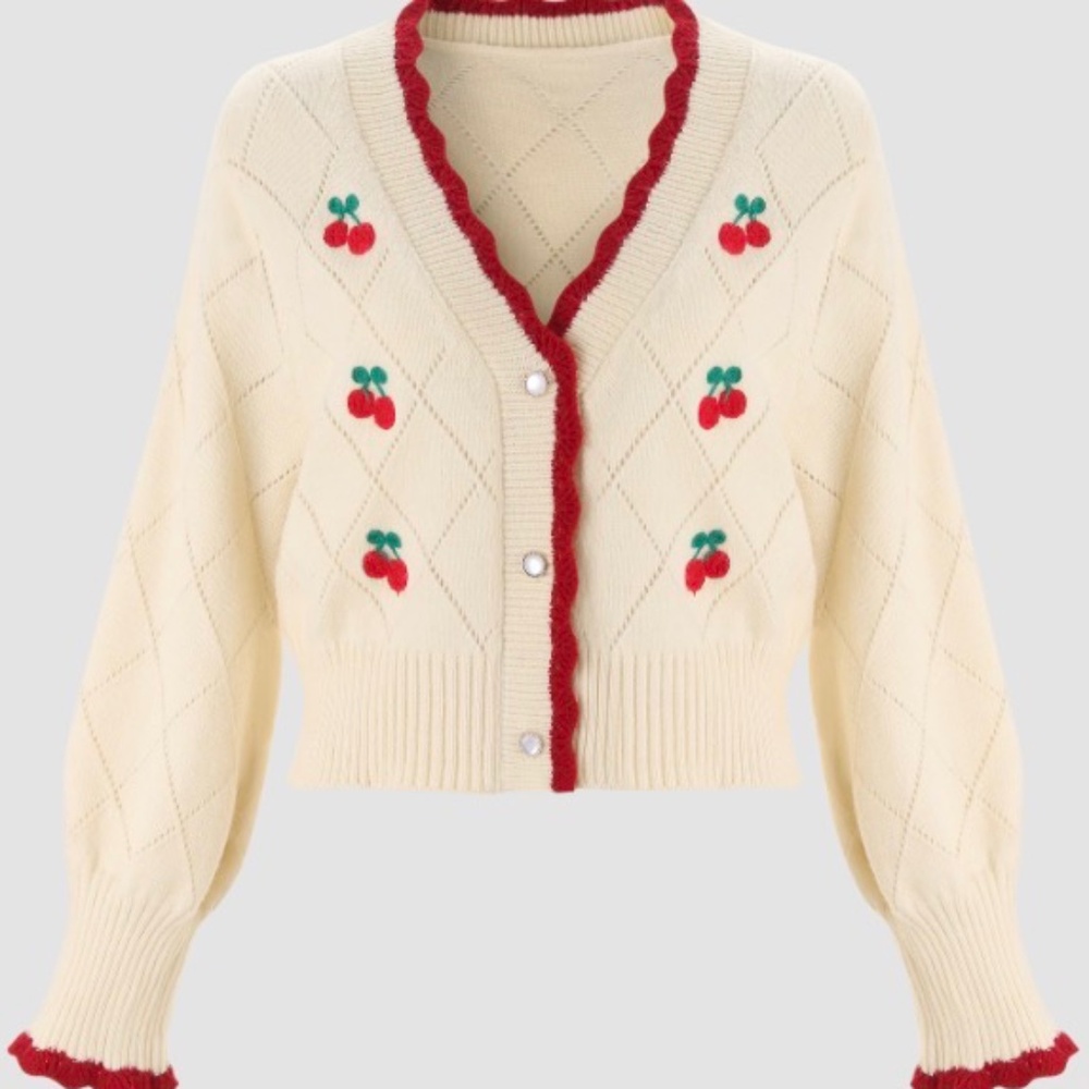 Cider cherry cardigan